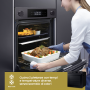 SAMSUNG NV7B4440VB FORNO DUAL COOK 76 LT A  VAPORE NAT. WIFI BLACK I