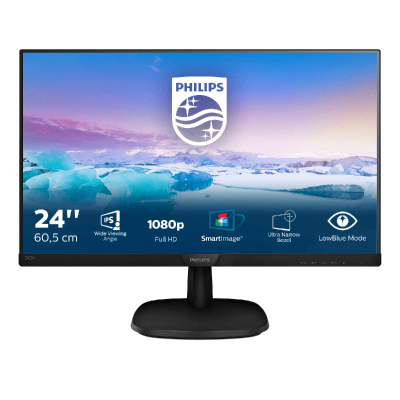PHILIPS 243V7QDSB 24  FHD 16:9 VGA HDMI DVI MONITOR