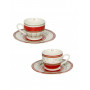 BRANDANI 52373 TAZZINA CAFFE CONNUBIO SET 2 PZ PORCELLANA