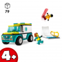 LEGO CITY GREAT VEHICLES 60403 AMBULANZA DI EMERGENZA E SNOWBOARDER ETA 4 