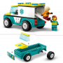 LEGO CITY GREAT VEHICLES 60403 AMBULANZA DI EMERGENZA E SNOWBOARDER ETA 4 