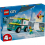 LEGO CITY GREAT VEHICLES 60403 AMBULANZA DI EMERGENZA E SNOWBOARDER ETA 4 