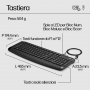 HP 9DF28AA TASTIERA/MOUSE USB-A 200 BLACK