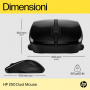 HP 6V2J7AA MOUSE WIRELESS/BLUETOOTH 250 1600DPI BLACK