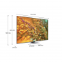 SAMSUNG QE50Q80DAT TVC LED 50 4K SMART HDR10  WIFI QLED 4 HDMI 2USBF