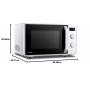 TOSHIBA MW-AG23PWH FORNO MWO 23 LT ELETTRONICO        WHITE