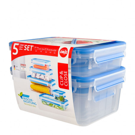 EMSA 512753 CLIP    CLOSE SET 5 PZ. CONTENITORE