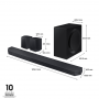 SAMSUNG HW-Q990D/Z HOME SOUNDBAR 11.1.4   2 REAR 360W 22 SPEAKER BT