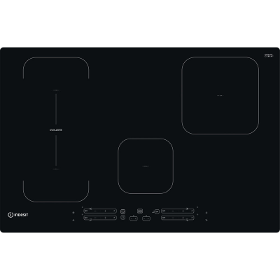 INDESIT IB21B77NE PIANO INDUZ 77CM 4Z NERO 9LIVELLI PUSHGOZONA DOUB