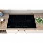 INDESIT IB21B77NE PIANO INDUZ 77CM 4Z NERO 9LIVELLI PUSHGOZONA DOUB