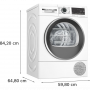 BOSCH WQG245C0IT ASCIUGATRICE 9KG HYGIENEPLUS CLANA SERIE6 VAPORE CL C