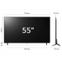 LG 55QNED80T6 TVC LED 55 4K SMART HDR10  WIFI SAT QNED 3 HDMI2