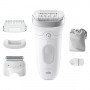 BRAUN SE 7-041 SILKEPIL RICARICABILE WETDRY 40 PIN. SMART LIGHT ACC. RASOIO