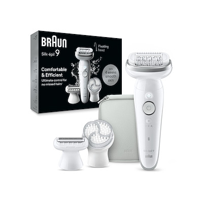 BRAUN 9061 SILK-EPIL RIC WETDRY 40 PIN. SMART LIGHT ACC. RASOIO