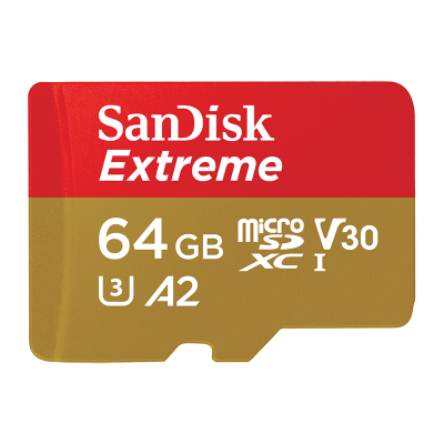 SANDISK SDSQXAH-06 CARD MICRO SD 64GB ACTION-DRONI 1266X  CF004