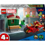LEGO SUPER HEROES MARVEL 76287 IRON MAN CON MOTO E THE HULK ETA 4 +