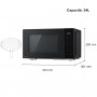 PANASONIC NN-K36NBME MICROONDE 24L TOUCH PANEL NERO 900W
