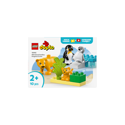 LEGO DUPLO TOWN 10442 FAMIGLIE DI ANIMALI: PINGUINI E LEONI