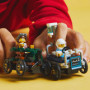 LEGO CITY GREAT VEHICLES 60459 PACK VEICOLI DA CORSA: AEREO CONTRO LETTO D   OSPEDALE