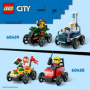 LEGO CITY GREAT VEHICLES 60459 PACK VEICOLI DA CORSA: AEREO CONTRO LETTO D   OSPEDALE
