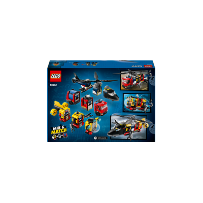 LEGO CITY GREAT VEHICLES 60462 ELICOTTERO, AUTOPOMPA E SOTTOMARINO