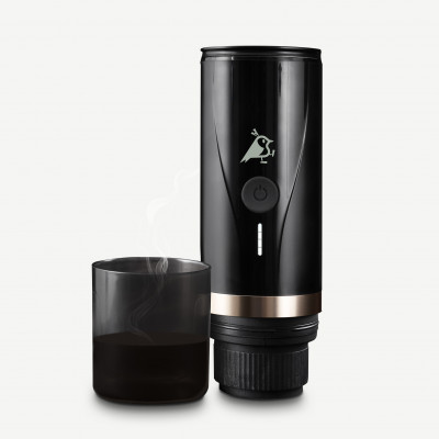 AQIILA COFFEEBIRD MACCHINA CAFFE PORTATILE DA VIAGGIO A BATTERIA, CAPSULE NESPRESSO E POLVERE, RISCALDAMENTO AUTOMATICO ACQUA