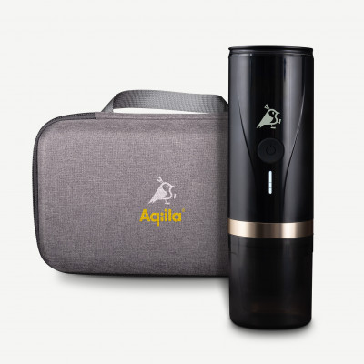 AQIILA COFFEEBIRD MACCHINA CAFFE PORTATILE DA VIAGGIO A BATTERIA, CAPSULE NESPRESSO E POLVERE, RISCALDAMENTO AUTOMATICO ACQUA