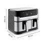MOULINEX EZ905D FRIGGITRICE AD ARIA DUAL CAPACITY 8,3L8 PROGRAMMI