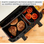 MOULINEX EZ905D FRIGGITRICE AD ARIA DUAL CAPACITY 8,3L8 PROGRAMMI
