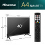 HISENSE 40A49N TVC LED 40 HD SMART VIDAA 7 HDMI 1.4 LATIVU ALEXA