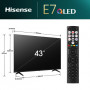 HISENSE 43E79NQ TVC LED 43 4K SMART QLED SMART HDR10  VIDAA U7.6H
