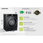 SAMSUNG WW90DG6U85 LAVATRICE CF 9KG NERA 1400G A ECODOSE VAP WIFI