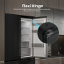 HISENSE RQ768N4GBE FRIGO MULTI4P 486LT H190 L91 NF E VETRONERO KITCH