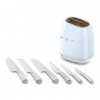 SMEG KBSF02PB CEPPO CON SEI COLTELLI AZZURRO