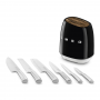 SMEG KBSF02BL CEPPO CON SEI COLTELLI NERO
