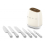 SMEG KBSF02CR CEPPO CON SEI COLTELLI PANNA