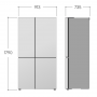 LG GSLC41PYPE FRIGO SBS 2P 641LT H179-L91 NF E INOX DISP-TAN