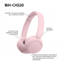 SONY WHCH520P.C CUFFIA BT MIC 60H PINK