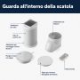 DELONGHI PAC ES72 CLASSIC PINGUINO COMPACT CONDIZIONATORE PORTATILE 8300BTU A DEUMIDIFICATORE TELECOMANDO