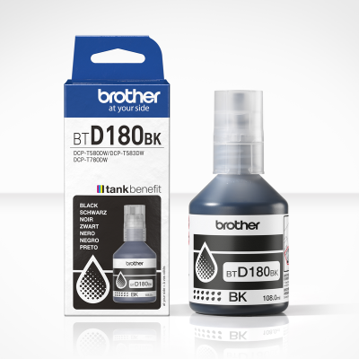 BROTHER BTD180BK C.INK FLACONE NERO 180 TANK 7.500 PAGINE