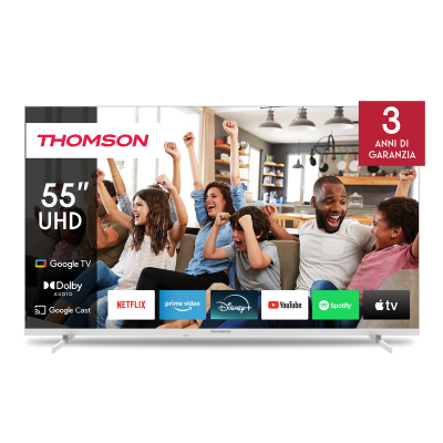 THOMSON 55UG4S14W TVC LED 43 4K GOOGLE TV WIFI 2 HDMI 2 USB DOLBY A