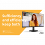 AOC U27B3M MONITOR 27  3840X2160 VGA 300CD-4MS-HDMI-DP