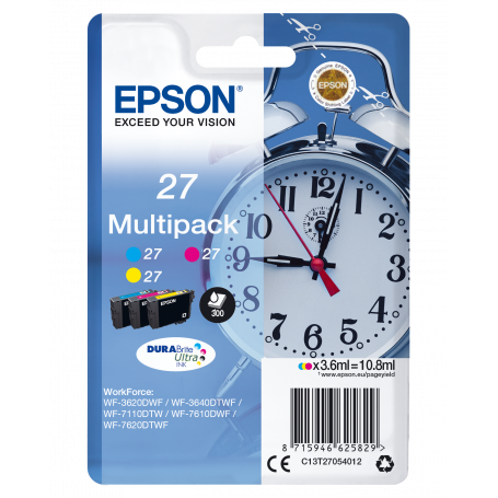 EPSON C13T2705 SERIE27/SVEGLIA MULTIPACK 3 INK