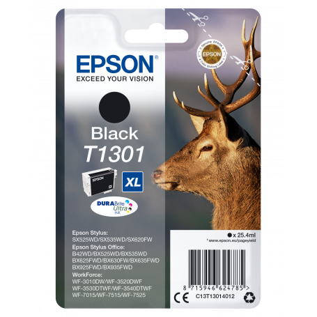 EPSON C13T13014020 CARTUCCIA NERO XL  CERVO 