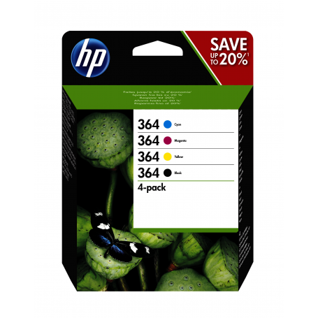 HP N9J73AE PACK CARTUCCE 364 K C M Y