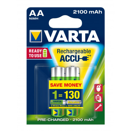 VARTA AA  stilo  x 2  2.100 mAh  RR ACCU  R2U   56706101402