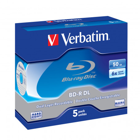 VERBATIM 43747 BD-R DL 50GB BLUE RAY REGISTRABILI 1 PZ JEWEL CASE