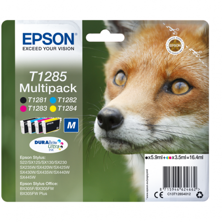 EPSON C13T12854022 MULTIPACK 4 COLORI M  VOLPE 