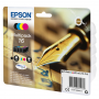 EPSON C13T1626 MULTIPACK N.16 N,C, M,G CART.PENNA E CRUC.