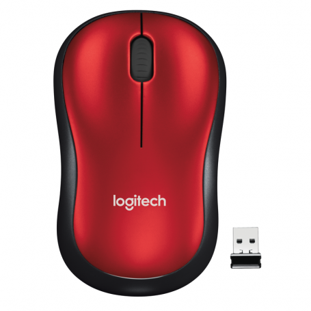 LOGITECH 910-002237 WIRELESS MOUSE M185 RED